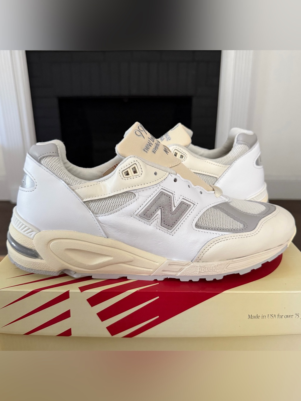 New Balance X Teddy Santis 990v2 Made In Usa “Sea Salt” - Size 12 - (M990tc2)